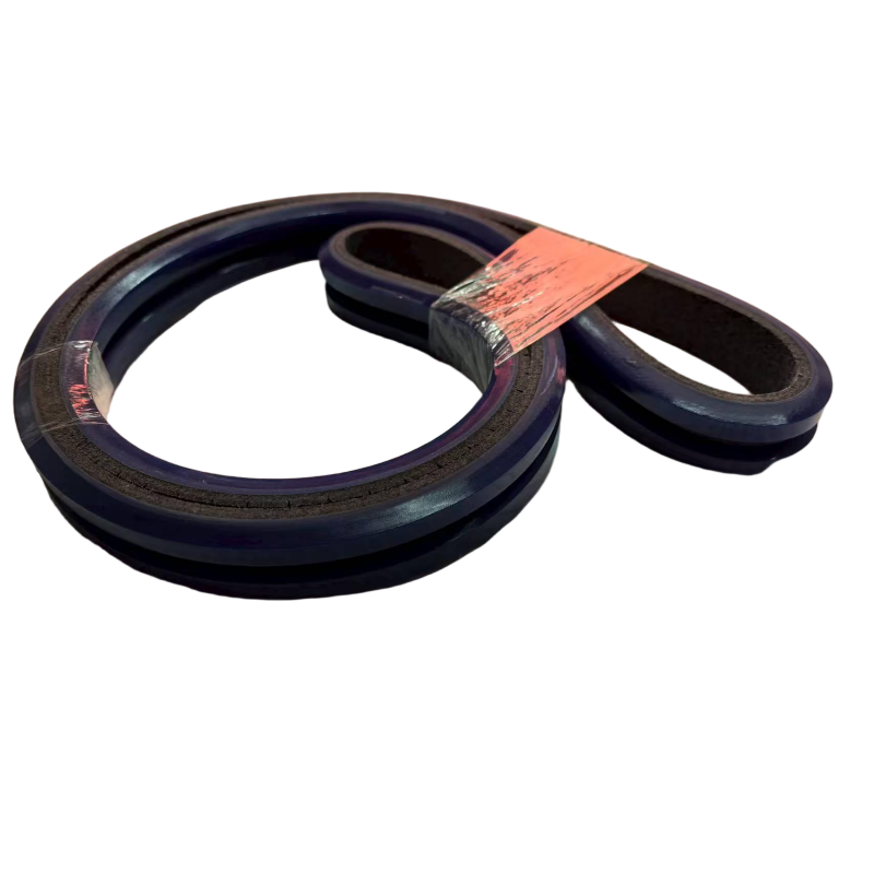 Extruded v-belts in polyurethane ( PU ) with felt