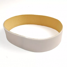 White seamless silicon belt for underwear and clothing adhesive machine