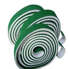 T10 polyurethane timing belt with green pattern rough surface