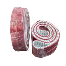T20 PU Timing Belt 50-T20-4320 with 5mm Red Rough Texture Coating High Friction Non Slip Conveyor Synchronous Belt